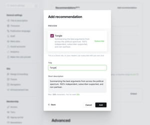 Cross-promote other publishers and help them grow their audience